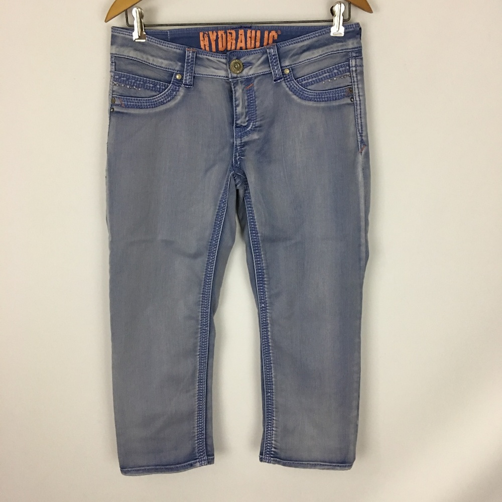Hydraulic Light Blue Cropped Ankle Jeans